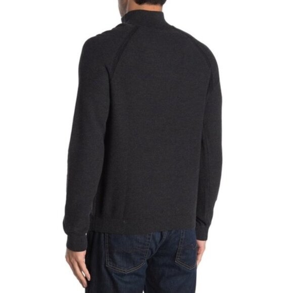 Tailor Vintage Birdseye Reversible 1/4 Zip Knit - Picture 2 of 5